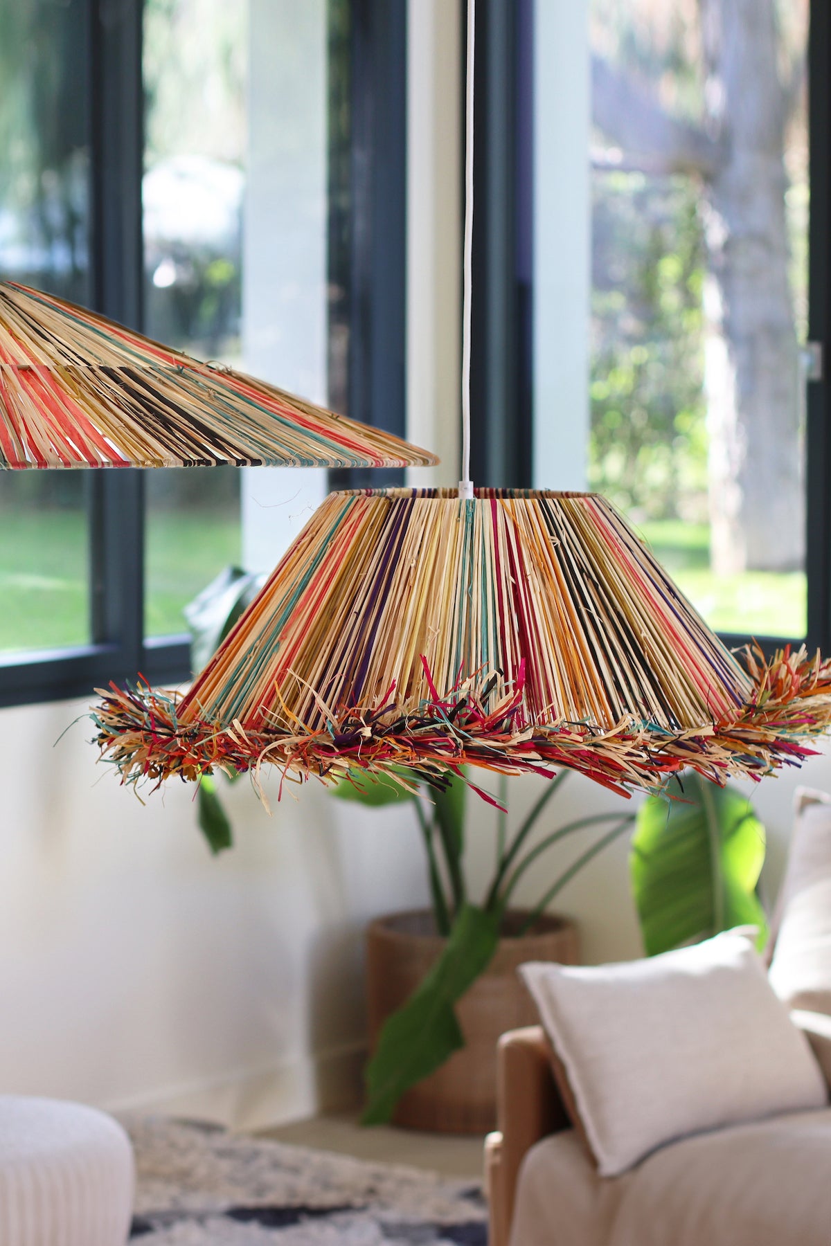 Jolo - Suspension - Raphia - Naturel