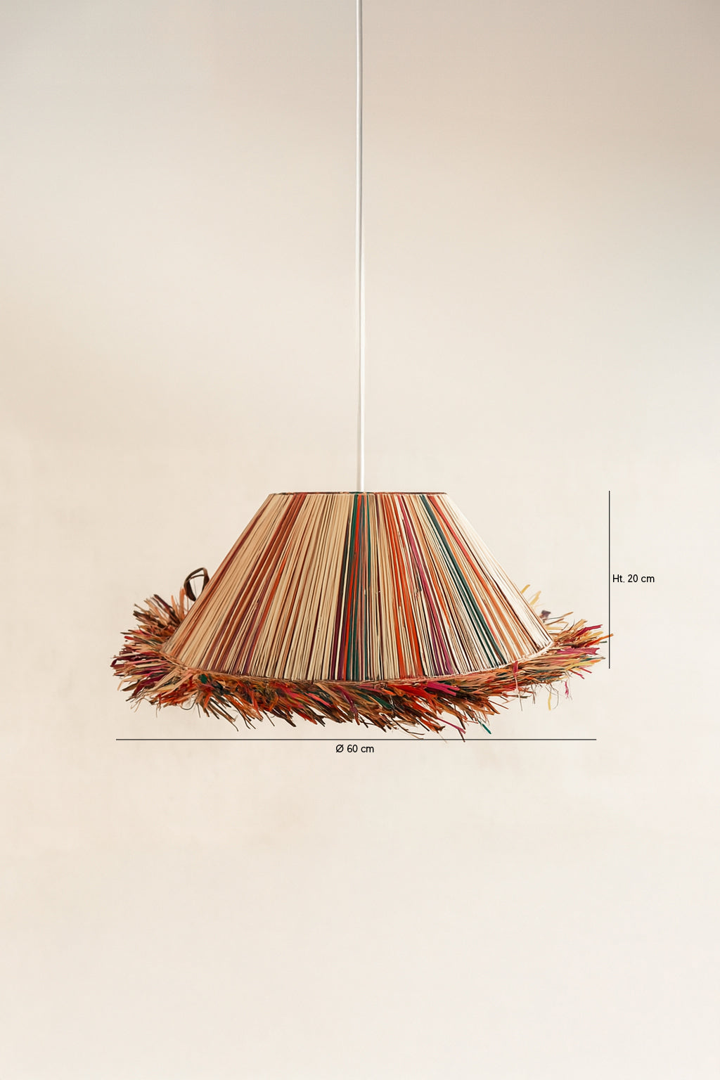 Jolo - Suspension - Raphia - Naturel