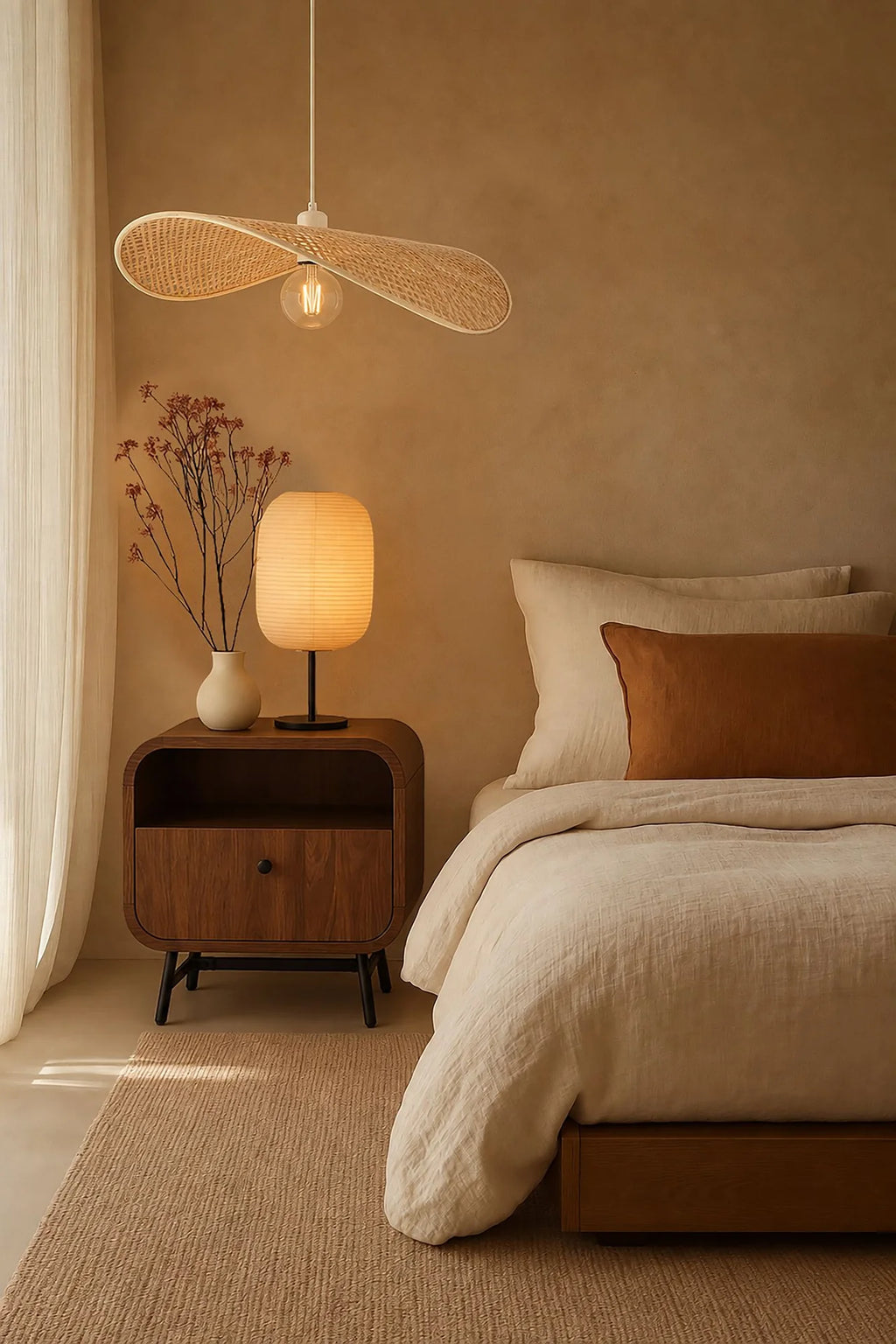 Solea - Suspension - Bambou Naturel - Ø60Cm