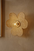 Lámpara de pared Petali - Bambú natural