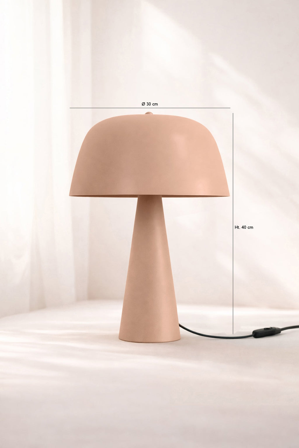 Kalysta - Lampe À Poser - Métal - Nude