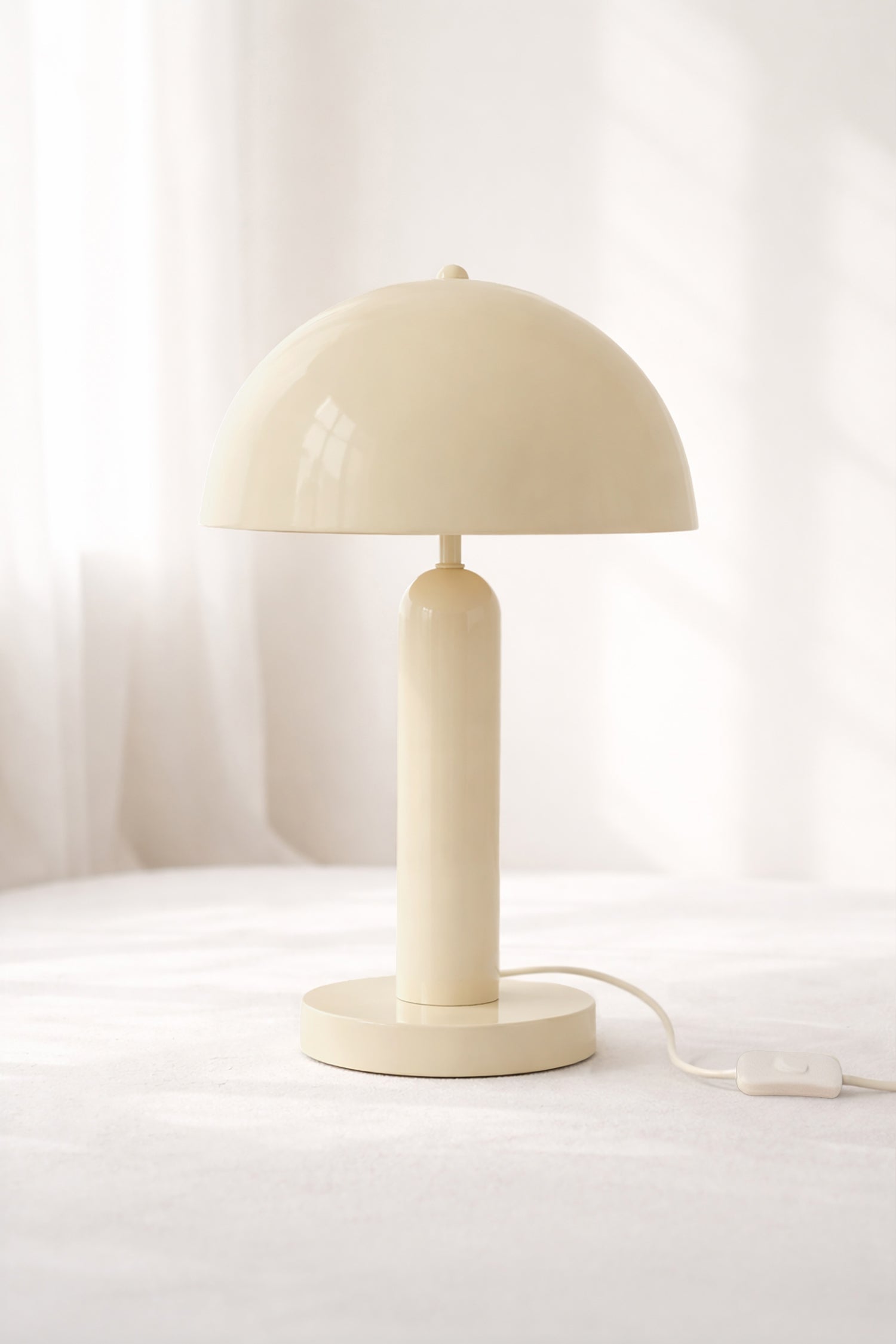 Kyra - Lampe À Poser - Métal - Crème