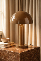 Kyra - Lampe À Poser - Métal - Moka