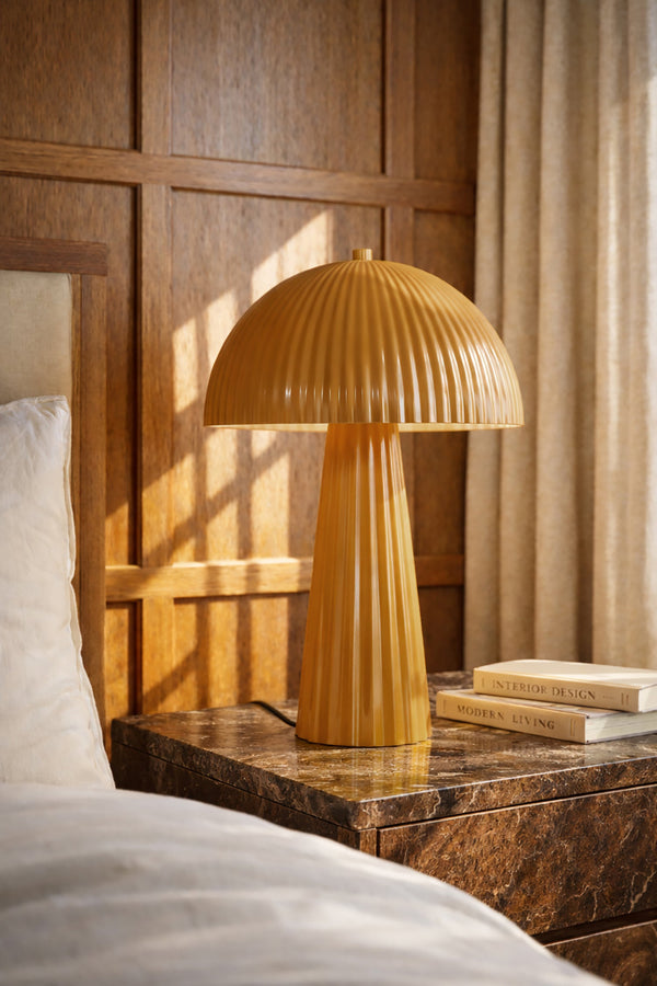 Thalia - Lampe À Poser - Métal - Safran