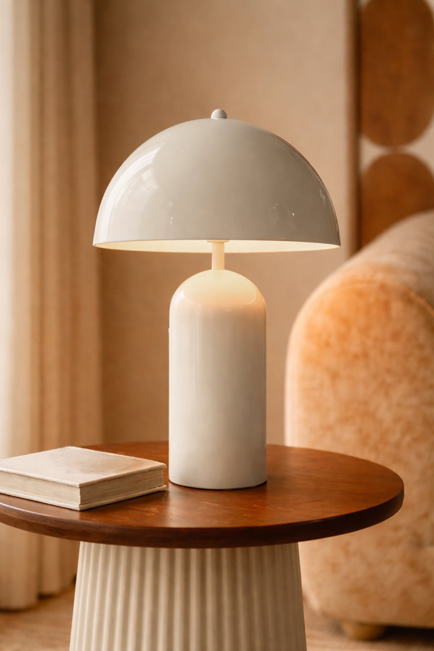 Chloe - Lampe À Poser - Métal - Ecru