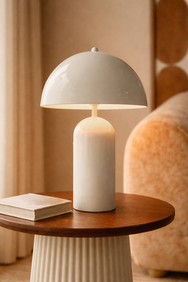 Chloe - Lampe À Poser - Métal - Ecru