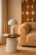 Chloe - Lampe À Poser - Métal - Ecru