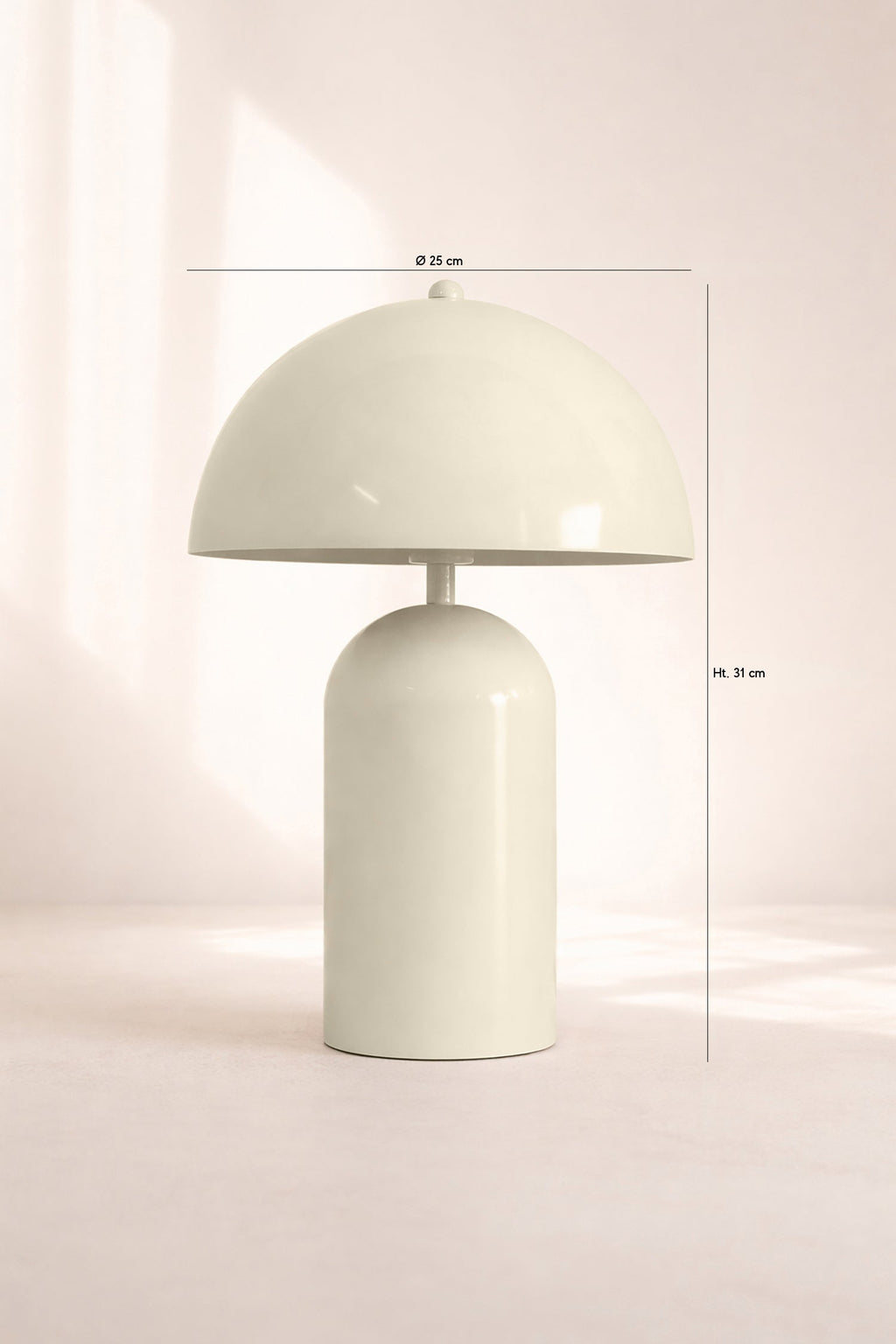 Chloe - Lampe À Poser - Métal - Ecru