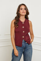 Vest - Burgundy