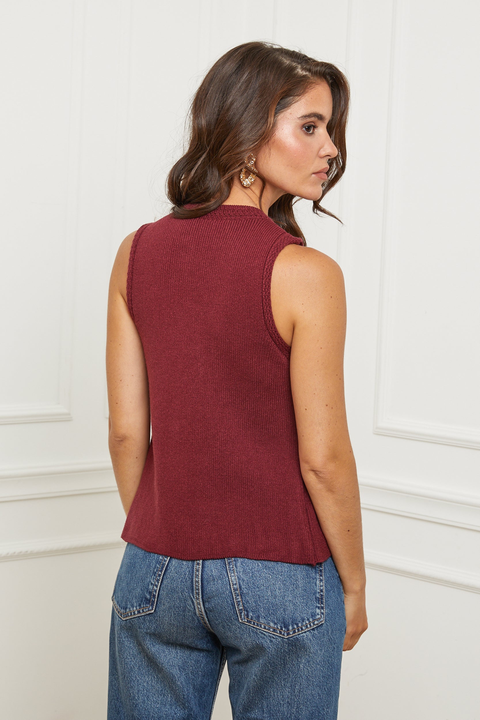 Vest - Burgundy