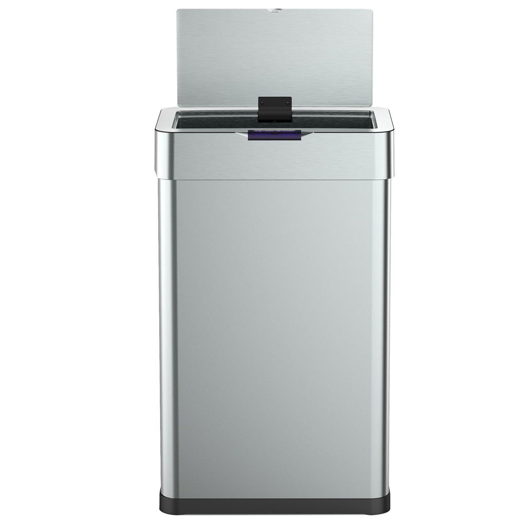Daytona - Poubelle Automatique Inox 70L - Acier Inoxydable - Argent