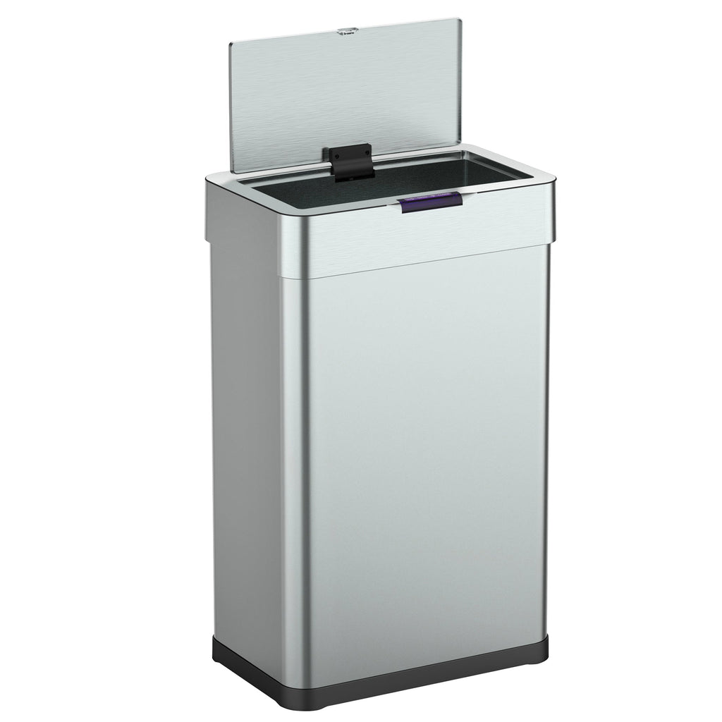 Daytona - Poubelle Automatique Inox 70L - Acier Inoxydable - Argent
