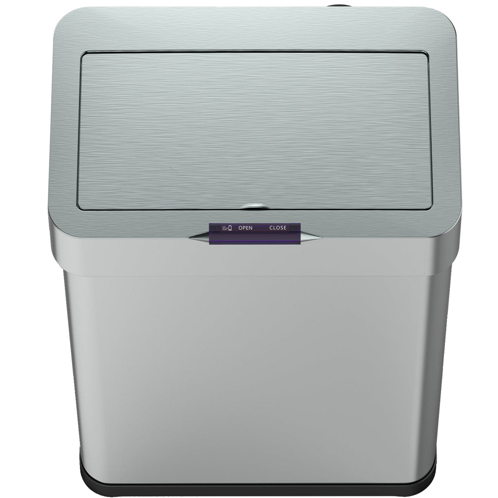 Daytona - Poubelle Automatique Inox 70L - Acier Inoxydable - Argent