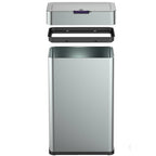 Daytona - Poubelle Automatique Inox 70L - Acier Inoxydable - Argent
