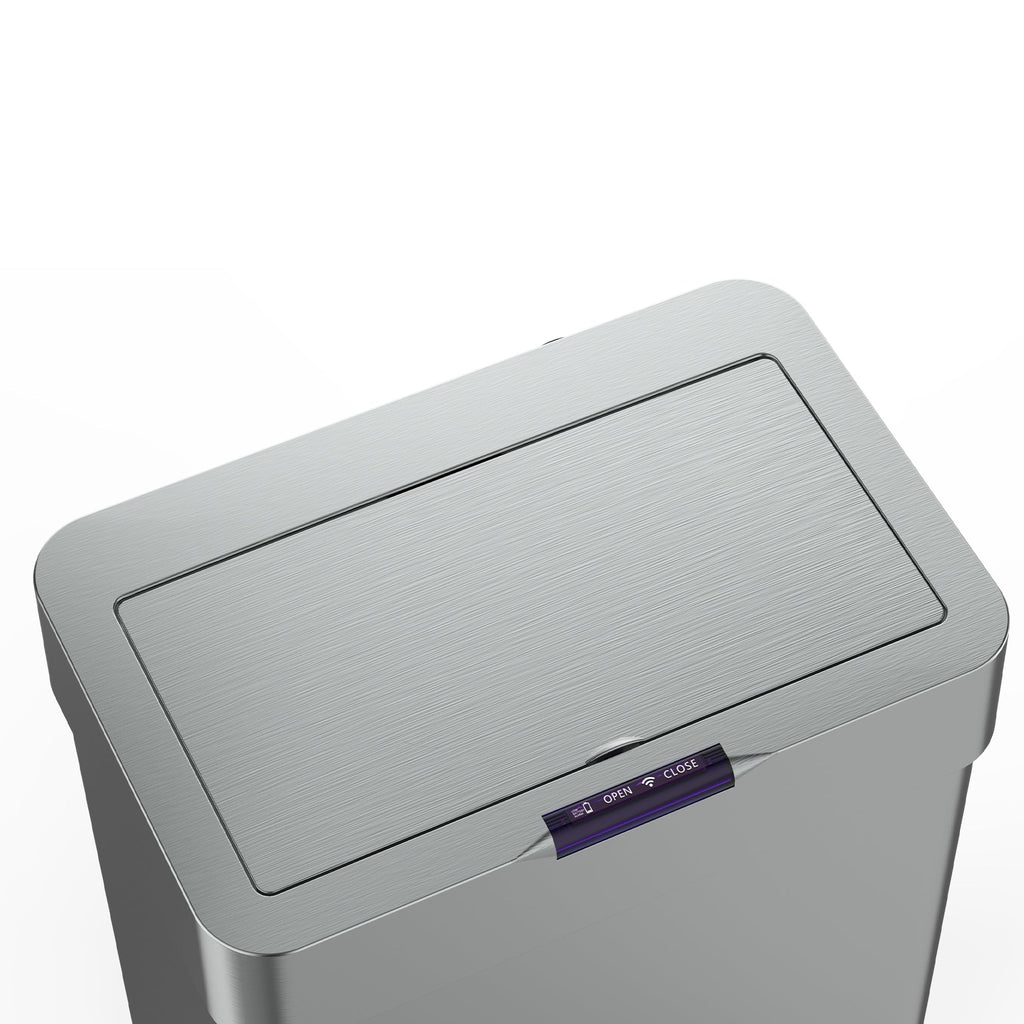 Daytona - Poubelle Automatique Inox 70L - Acier Inoxydable - Argent