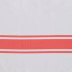 St Tropez - Fouta Blanche - Blanc/Orange Corail