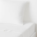 Carla - Drap Plat - Gaze De Coton - Blanc