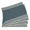 Mantel individual Mahdia (X4) - Azul Petróleo - Algodón