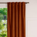 Velvet - Rideau À Passant - Velours De Coton - Terracotta