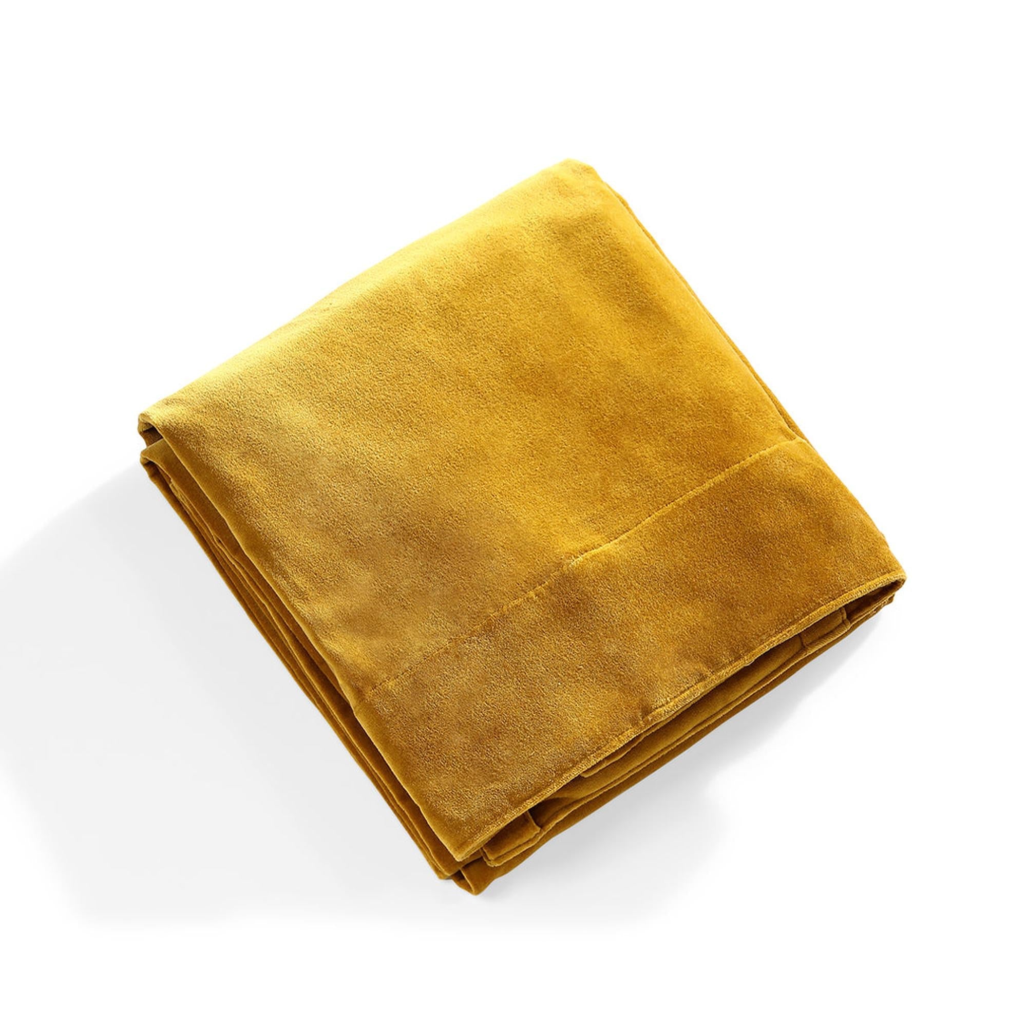 Velvet - Rideau À Passant - Velours De Coton - Jaune Moutarde