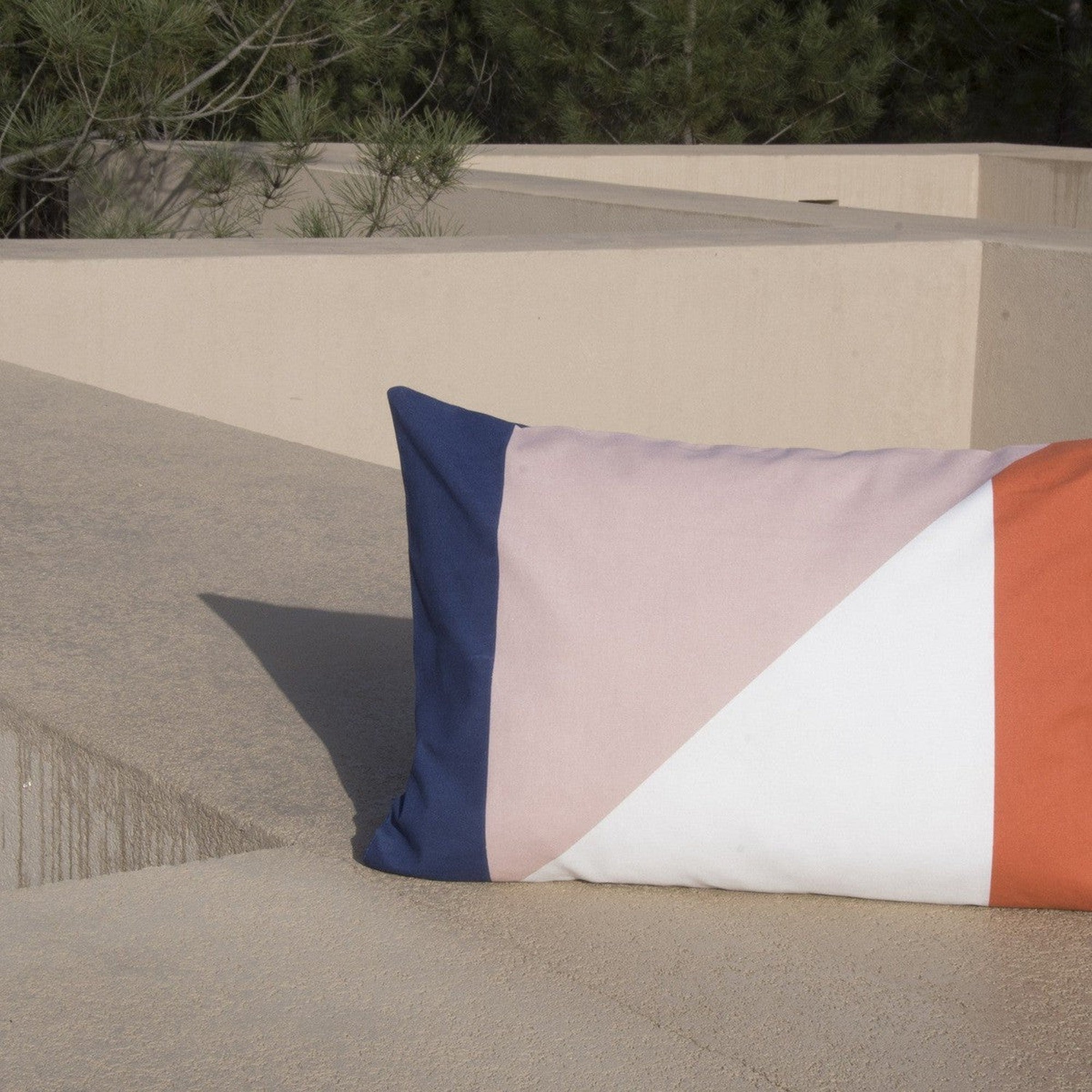 Colorblock - Housse De Coussin D'Extérieur - Terracotta