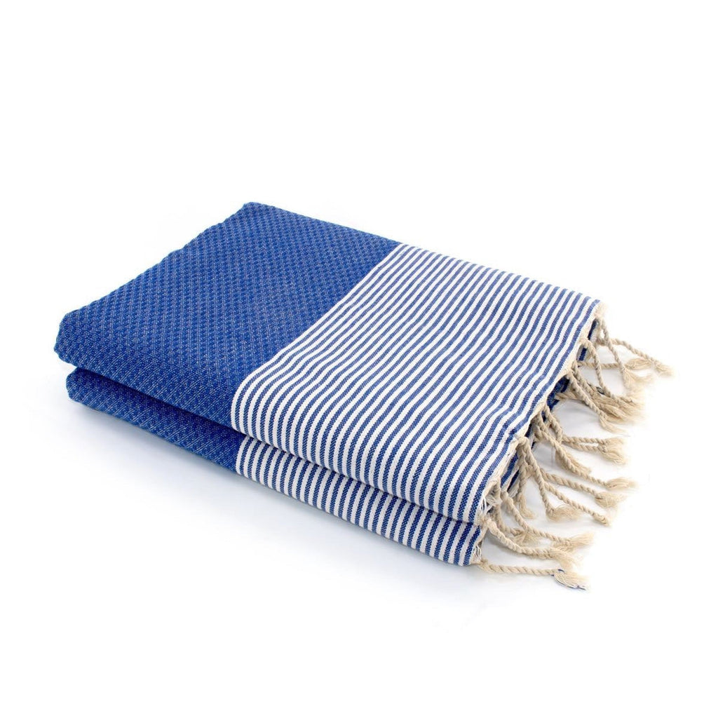 Fouta XXL cotton 200x200 IBIZA Greek blue
