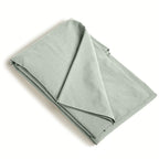 Gaia - Organic Cotton Washed Sateen Duvet Cover - Celadon Green