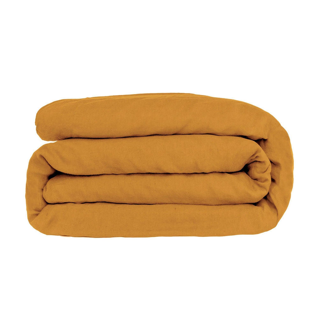 Julia - Bedding Set + Pillowcases - Mustard Yellow