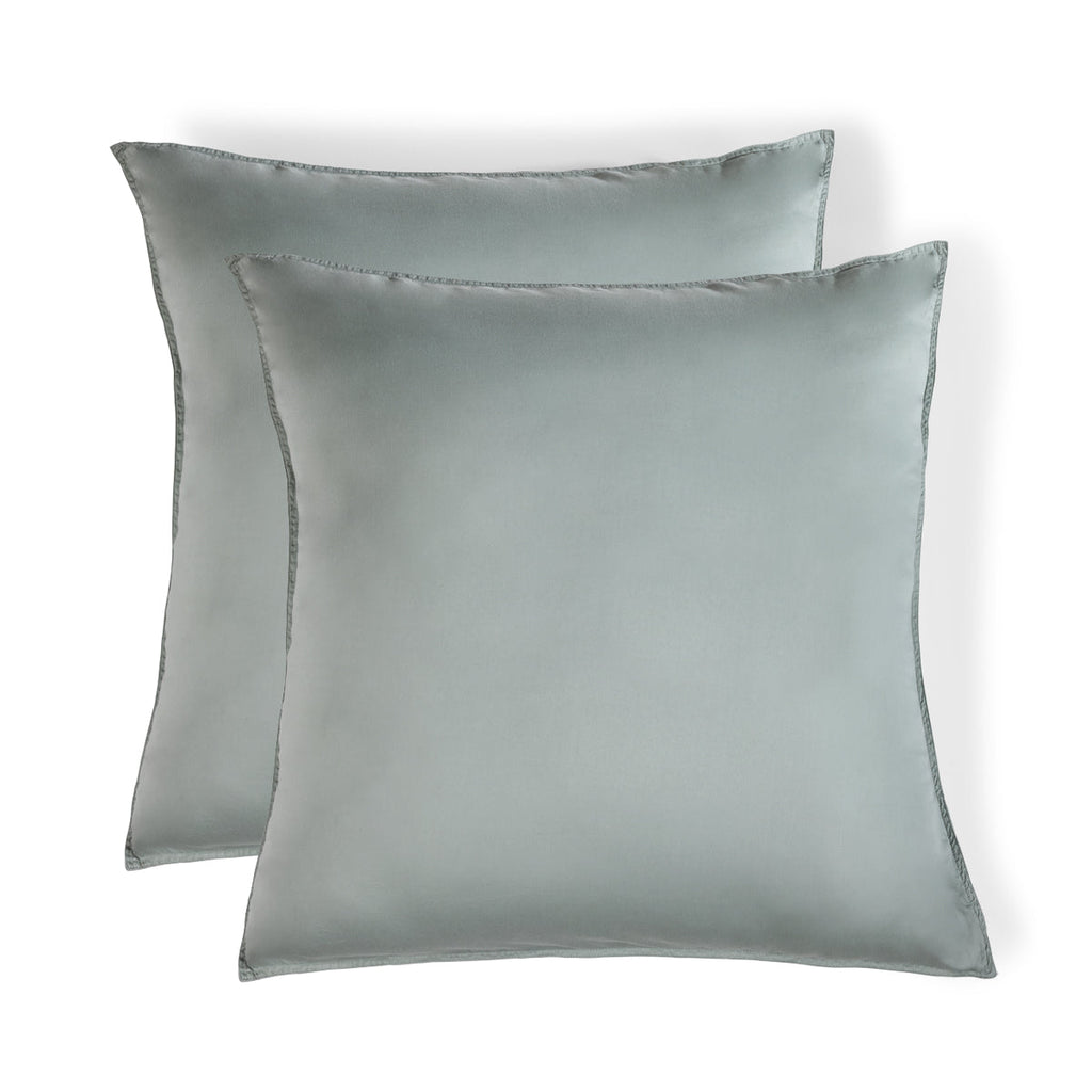 Gaia - Lot De 2 Taies D'Oreiller - Coton Bio & Lyocell - Vert Céladon