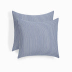 Lunar - Parure De Lit - Coton Lavé - Bleu Orage
