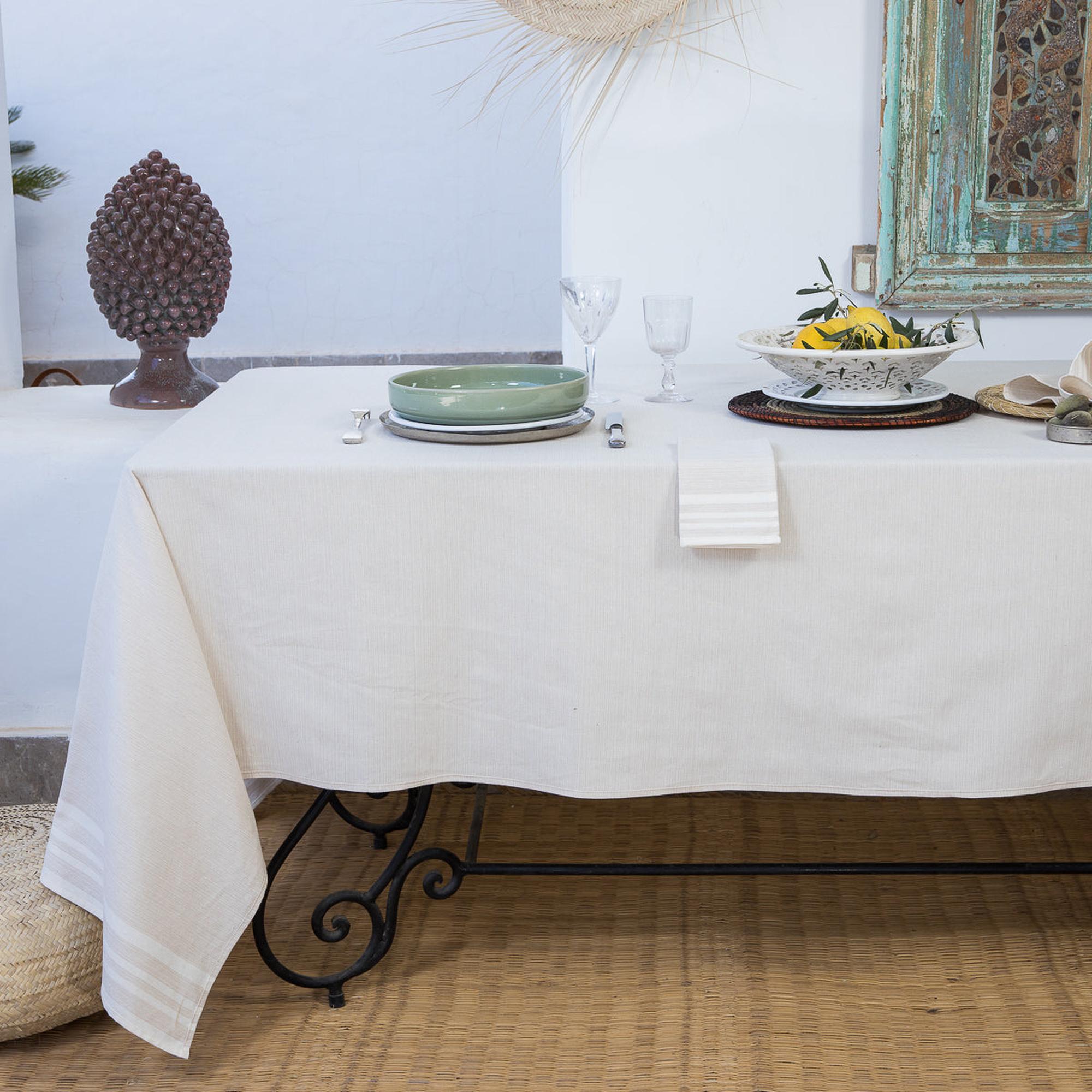 Mahdia - Parure De Table - Coton - Lin
