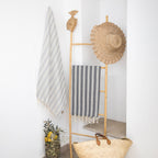 Jacquard Cotton Fouta 100x200 - Capri - Medium Grey