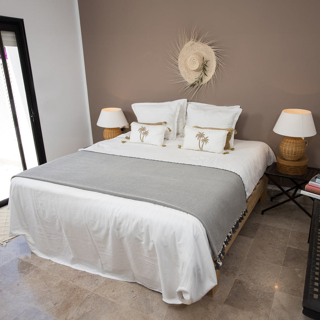 Gstaad - Plaid - Laine - Gris Chiné