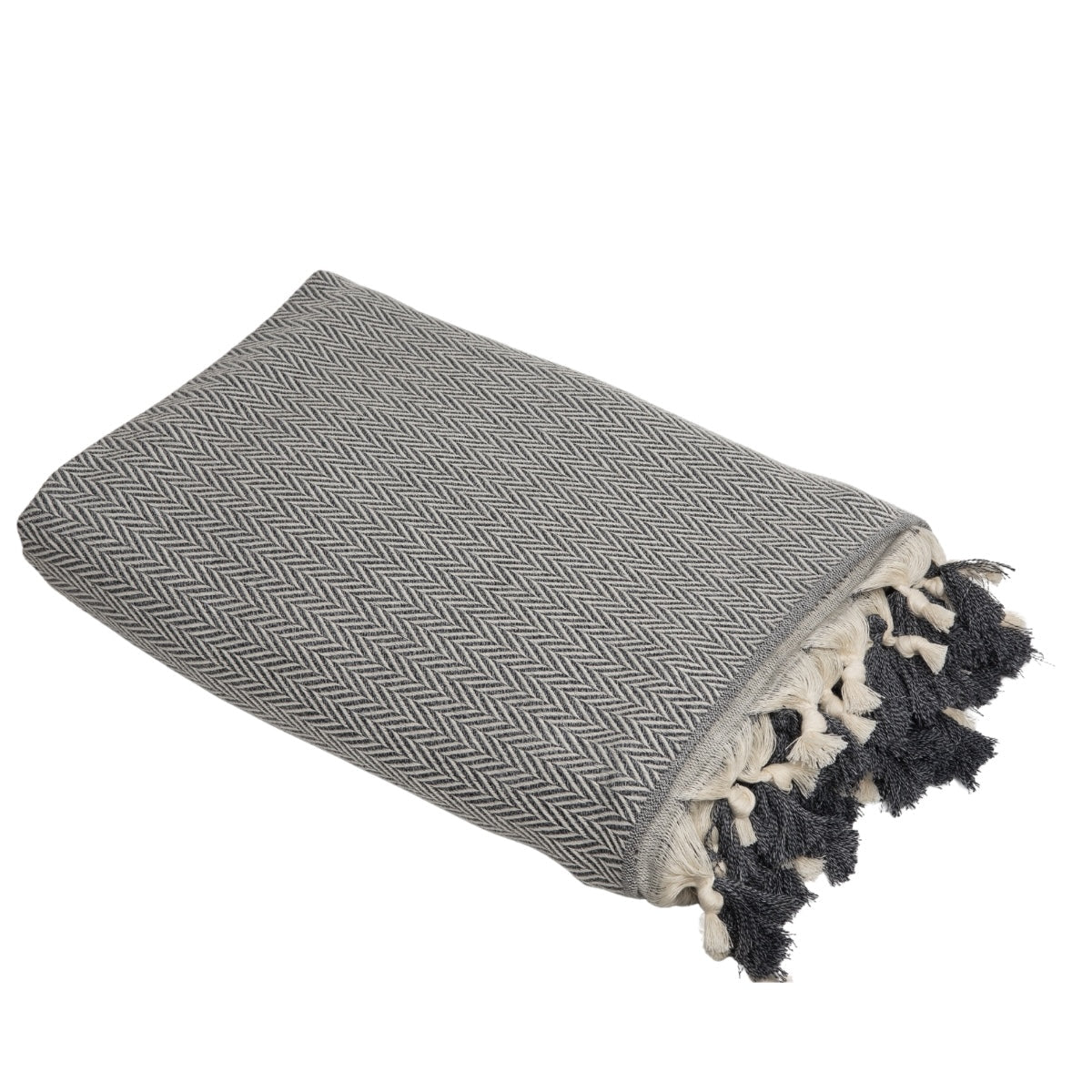 Gstaad - Plaid - Laine - Gris Chiné