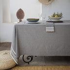 Mahdia - Parure De Table - Coton - Gris Moyen