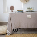 Tablecloth &amp; 10 Cotton Napkins 180X400 - Mahdia - Taupe