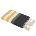 Arcachon - Fouta Tricolore - Jaune/Noir/Kaki