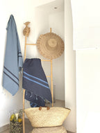 Amalfi - Fouta Bicolore - Bleu Azur/Bleu