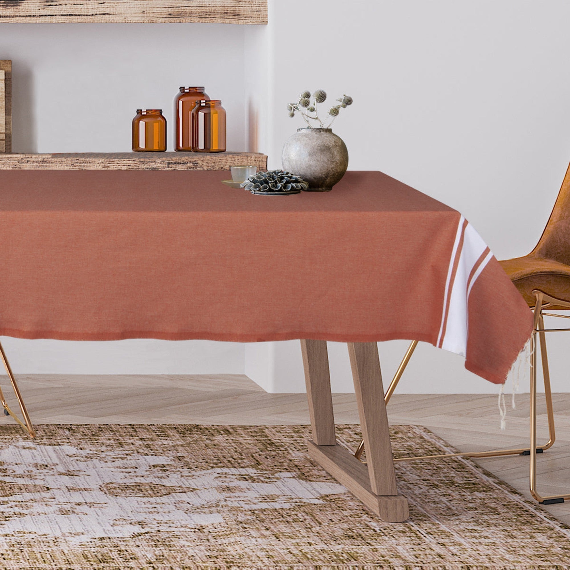 Tablecloth / Plaid St Tropez - Terracotta