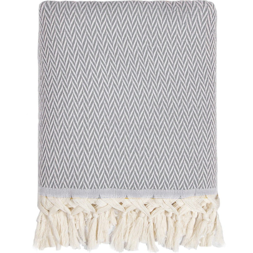 Aspen - Throw - Wool - Mottled Grey