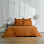 Nina - Drap Plat - Percale De Coton - Caramel