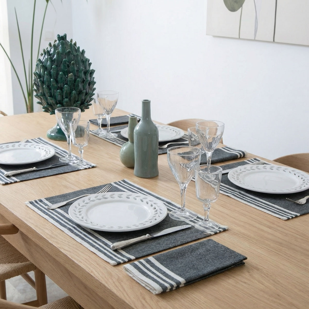 Mahdia - Set De Table (X4) - Noir