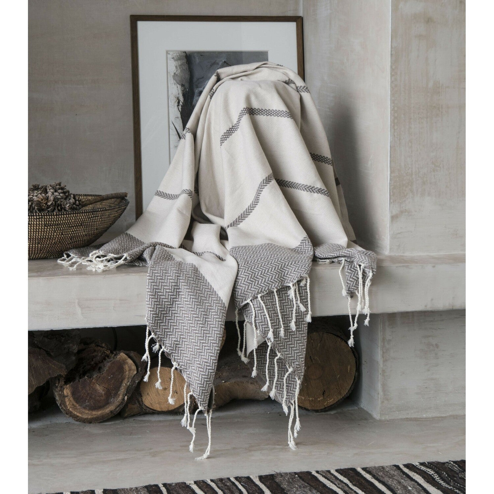 Liv - Plaid - Coton - Taupe