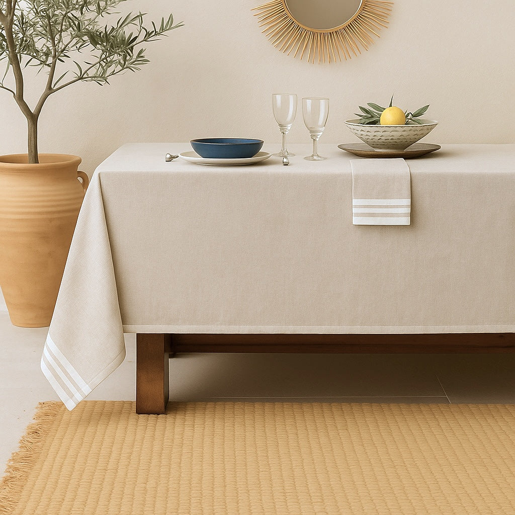 Mahdia - Parure De Table - Coton - Lin