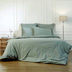 LUNA celadon green pillowcases 50x70