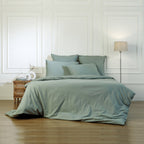 LUNA celadon green pillowcases 50x70