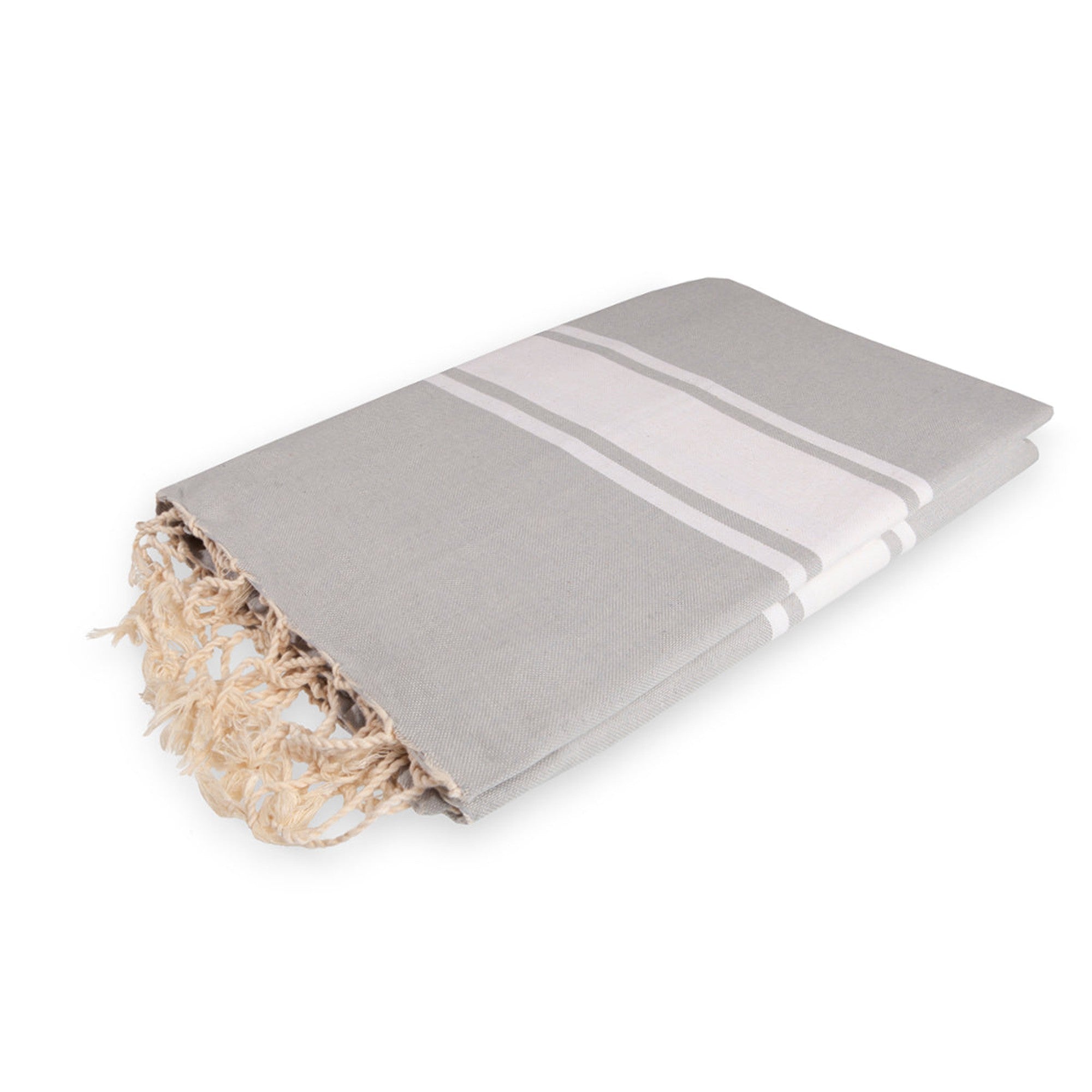 Mantel de algodón 150x250 ST TROPEZ gris perla