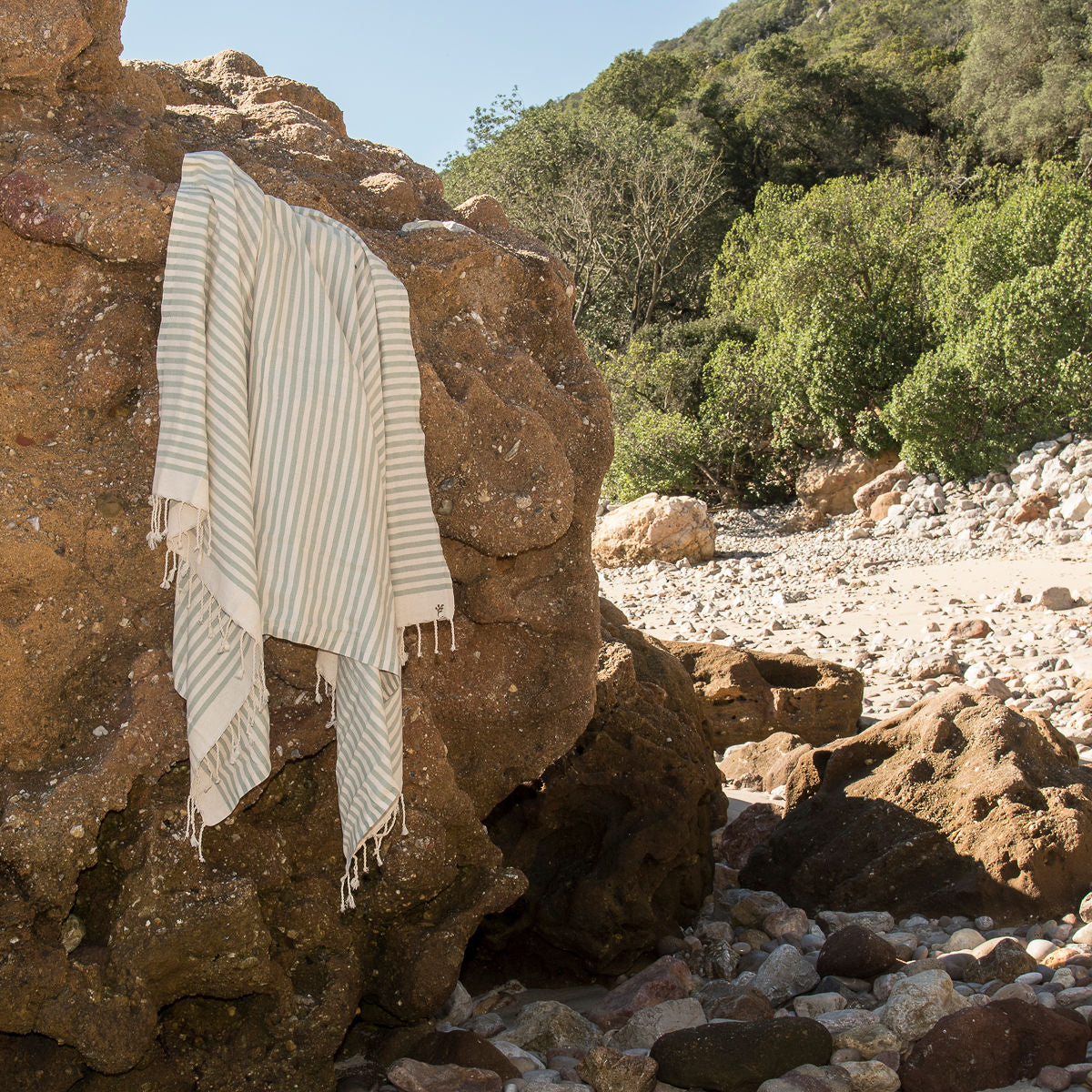 Fouta Xxxl Hossegor - Verde Agua - Algodón