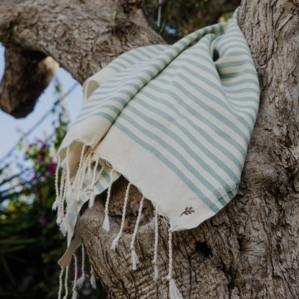 Fouta Xxxl Hossegor - Verde Agua - Algodón