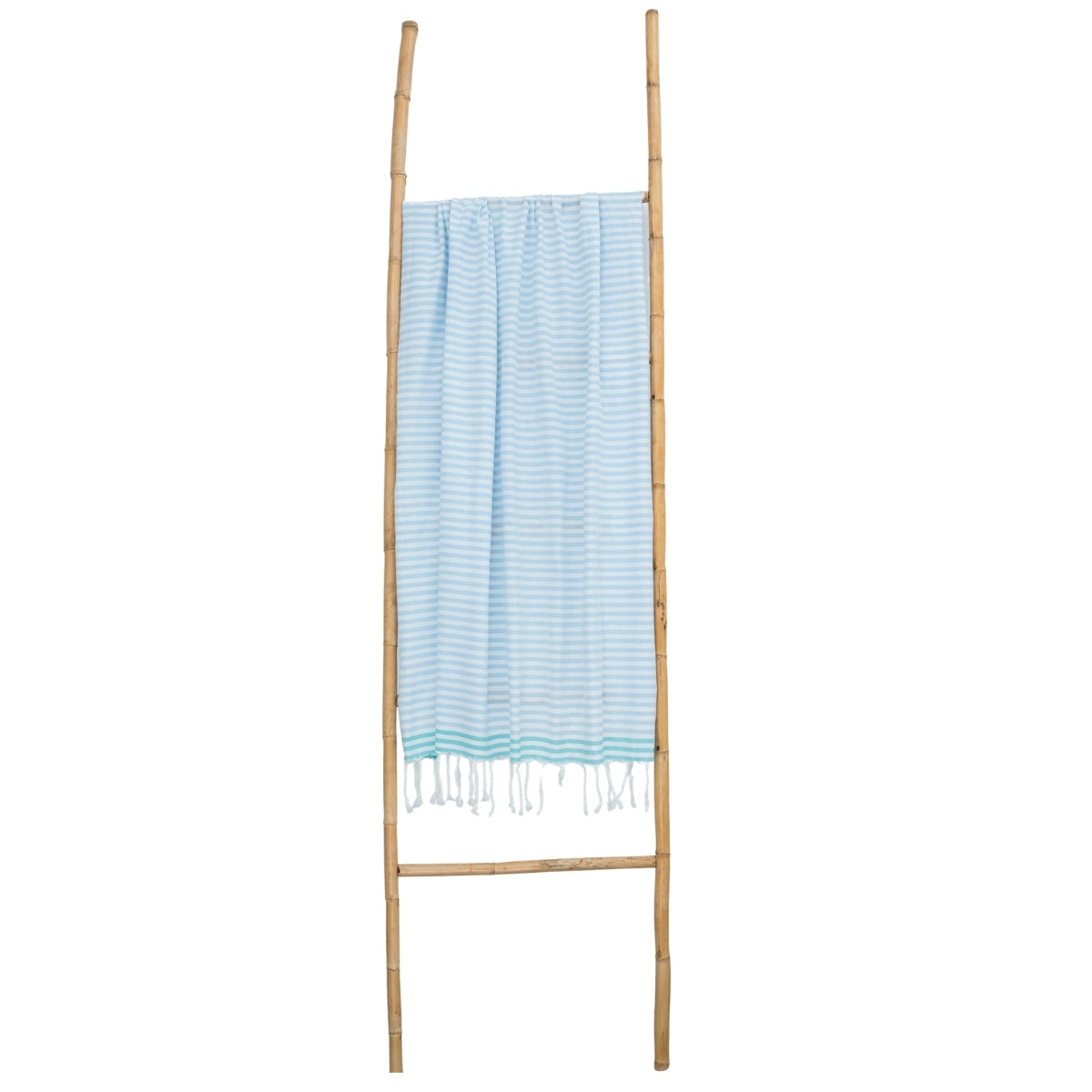 Fouta Pareo - Cotton - Pale Blue / Turquoise Green - Bora Bora